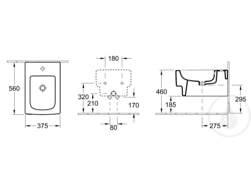 Villeroy & Boch Memento fali bide 5428 00 01 (54280001)