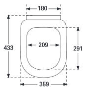 Villeroy & Boch Subway 2.0 fedél nélküli wc ülőke 9M74 61 01 (9M746101)