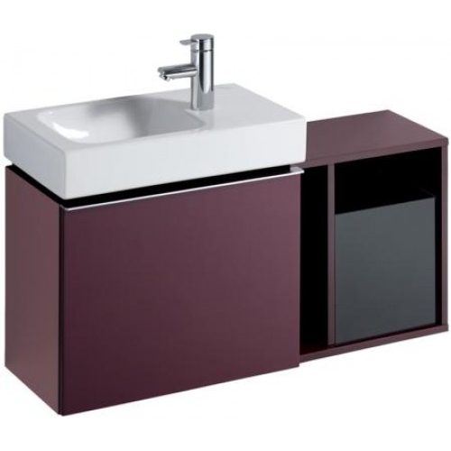 Keramag Icon xs oldalsó kiegészítő szekrény magasfényű burgundi (37x40x27,3 cm, 840238000)
