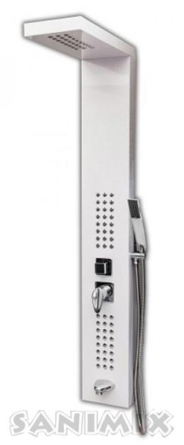 Sanimix alumínium zuhanypanel, fehér LP8140
