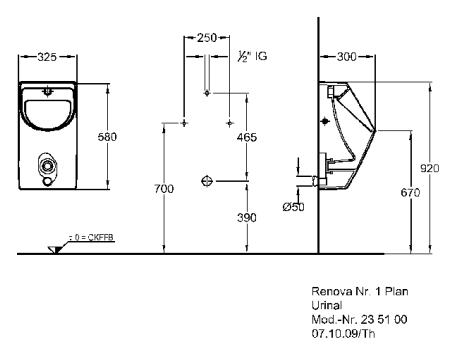 Keramag Renova Nr. 1 Plan vizelde (235100000)