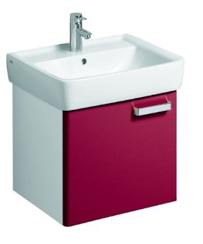 Keramag Renova Nr. 1 Plan mosdószekrény magasfényű rubin (53x46,3x44,5 cm, 879054000)