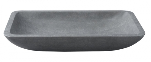 Sapho BLOK 60x35x11cm kőmosdó, Andezit, matt kő (2401-17)