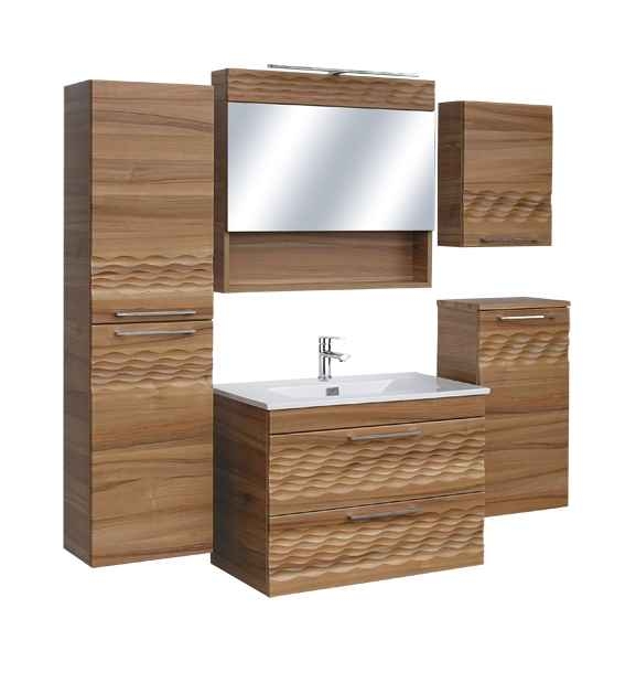 Guido Prémium Rocco fürdőszoba szekrény alsó rész mosdóval (60x57x46 cm, #Prémium Rocco 02)