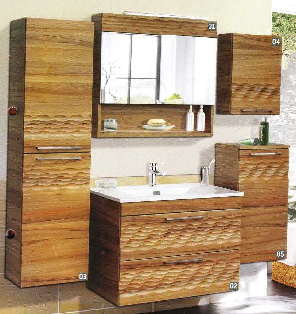 Guido Prémium Rocco tükrös felső fürdőszoba szekrény (60x72x17,5 cm, #Prémium Rocco 01)