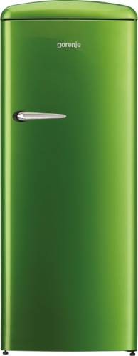 Gorenje szabadonálló felülfagyasztós hűtőszekrény, old timer, A++, lime zöld ORB152GR