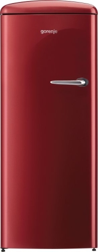 Gorenje szabadonálló felülfagyasztós hűtőszekrény, old timer, A++, burgundi vörös ORB152RL