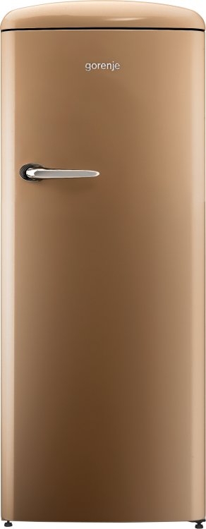 Gorenje szabadonálló felülfagyasztós hűtőszekrény, old timer, A++, royal kávé ORB152CO