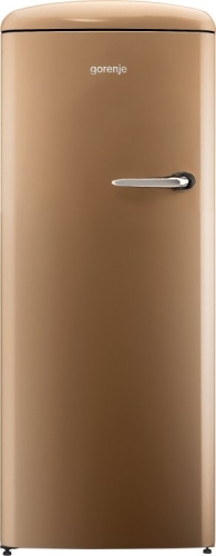 Gorenje szabadonálló felülfagyasztós hűtőszekrény, old timer, A++, royal kávé ORB152COL