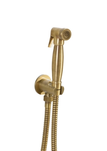 Sapho retro bidet zuhany, gégecsővel tartóval zuhannyal, bronz (9106)