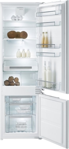 Gorenje beépíthető kombinált hűtőszekrény A+, fehér RKI5181KW