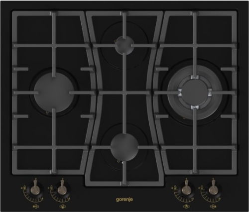 Gorenje IL Classico beépíthető gáz főzőlap fekete GW65CLB