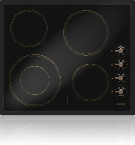 Gorenje IL Classico beépíthető üvegkerámia elektromos főzőlap fekete ECK63CLB