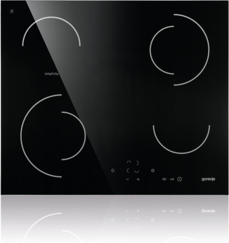 Gorenje Simplicity beépíthető üvegkerámia főzőlap fekete ECT6SY2B