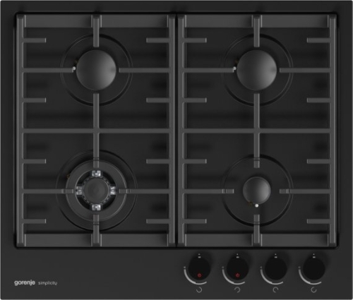 Gorenje Simplicity beépíthető gáz főzőlap fekete GKTG6SY2B
