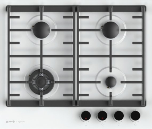 Gorenje Simplicity beépíthető gáz főzőlap fehér GKTG6SY2W
