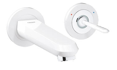 Grohe Eurodisc Joy egykaros fehér, fali mosdócsaptelep M-size 19968 LS0 (19968LS0)