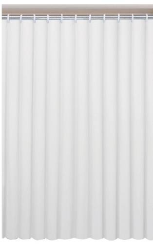 Aqualine 180x200 cm PVC zuhanyfüggöny, fehér (0201004 B)