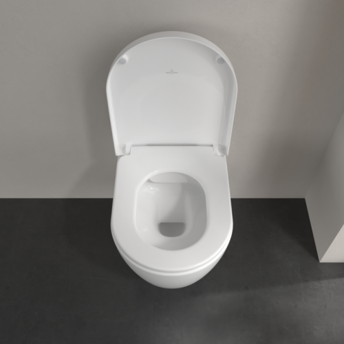 Villeroy & Boch Avento perem nélküli fali wc, CeramicPlus lassú záródású ülőkével kombi pack 5656HRR1 (5656 HR R1)