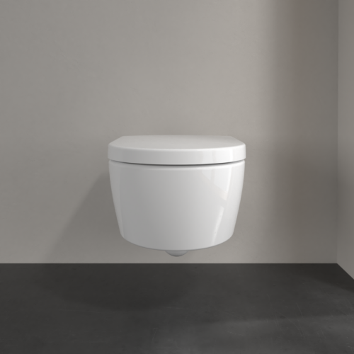 Villeroy & Boch Avento perem nélküli fali wc, CeramicPlus lassú záródású ülőkével kombi pack 5656HRR1 (5656 HR R1)