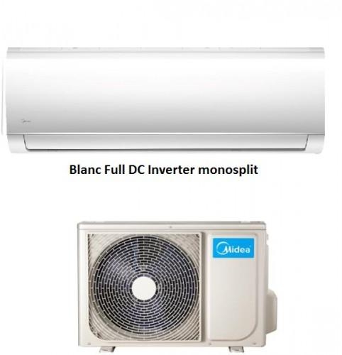 Midea MSMAAU-09HRDN1-QRD0GW Blanc Full DC Inverteres monosplit klíma 2,6 kW