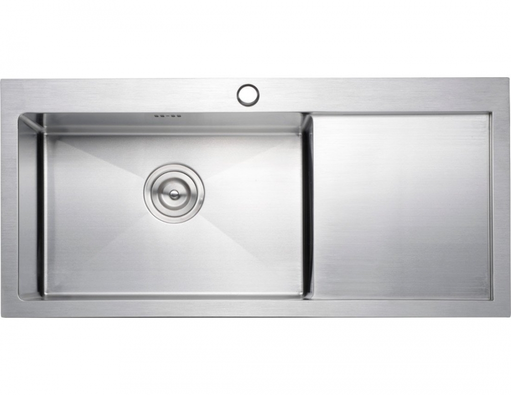 Sapho KIVA mosogatótálca, inox, 86x41x22 cm, balos kivitel (KI8641L)