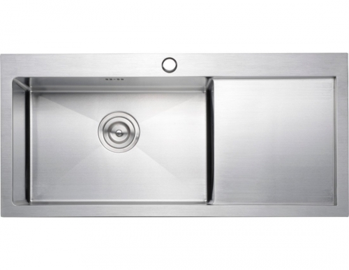 Sapho KIVA mosogatótálca, inox, 86x41x22 cm, balos kivitel (KI8641L)