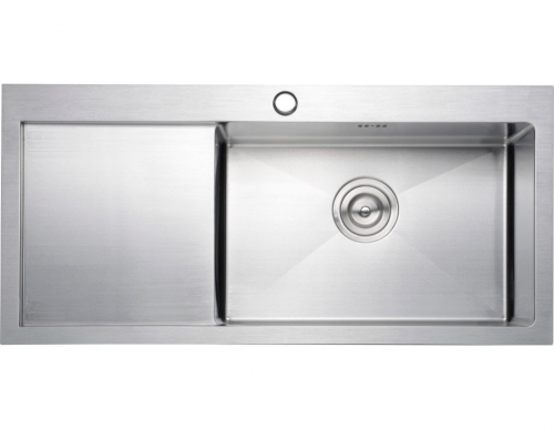 Sapho KIVA mosogatótálca, inox, 86x41x22 cm, jobbos kivitel (KI8641P)