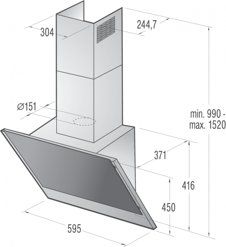 Gorenje páraelszívó WHI641E6XGW