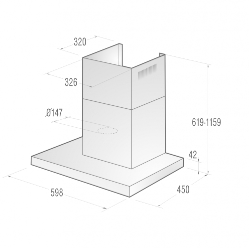 Gorenje páraelszívó WHT621E5X