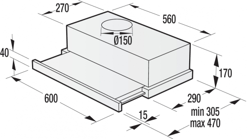 Gorenje páraelszívó BHP623E11B