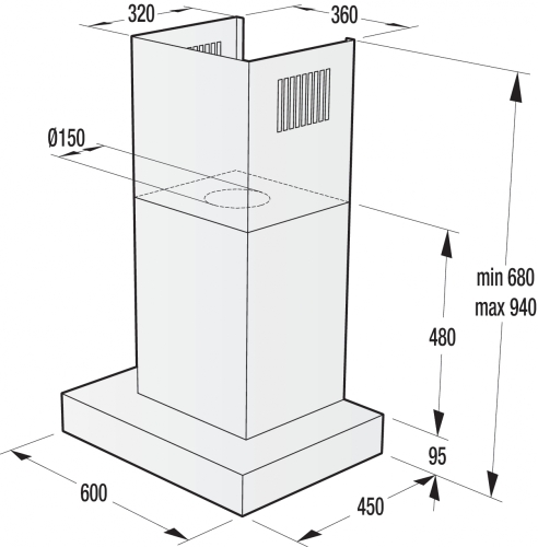 Gorenje Infinity Design páraelszívó WHT68AINB