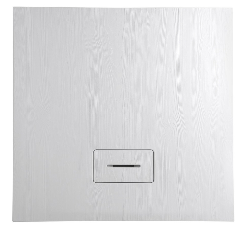 Sapho AMAR 90x90x3,5cm öntöttmárvány zuhanytálca, fehér, fa hatású dekorral (AR001)