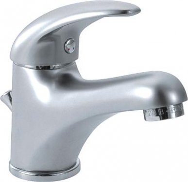 Novaservis Metalia 55 Mosdócsaptelep, szatén-króm, teli karral, 55001,9