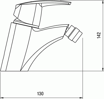 Novaservis Metalia 56 bidécsaptelep, króm ECO 56011,0