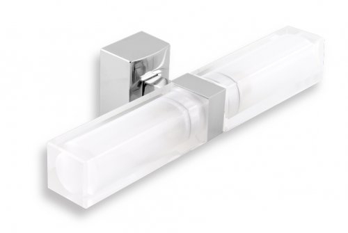 Novaservis Metalia 12 szögletes fürdőszobai lámpa, dupla, króm, G9 0205,0