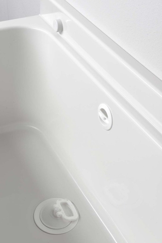 Aqualine Fali kiöntő 55x34cm, pvc, fehér (PI5055)