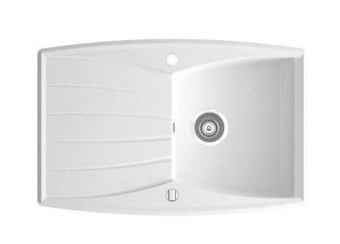 Novaservis MEZZO gránit mosogató 78x51 cm, fehér, DRG51/78W