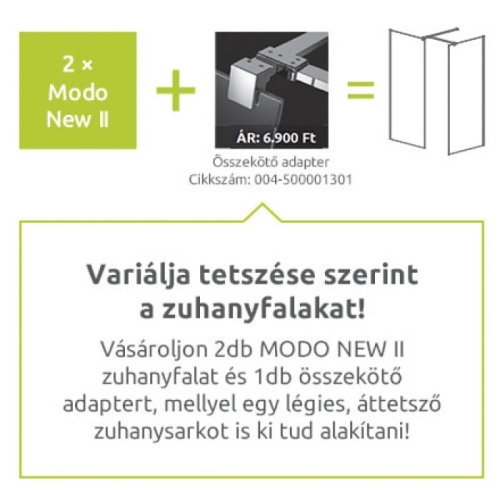 Radaway Modo New II 110 zuhanyfal (389114-01-01)