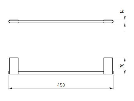 Novaservis Metalia 9 törülközőtartó 510 mm, króm 0927,0