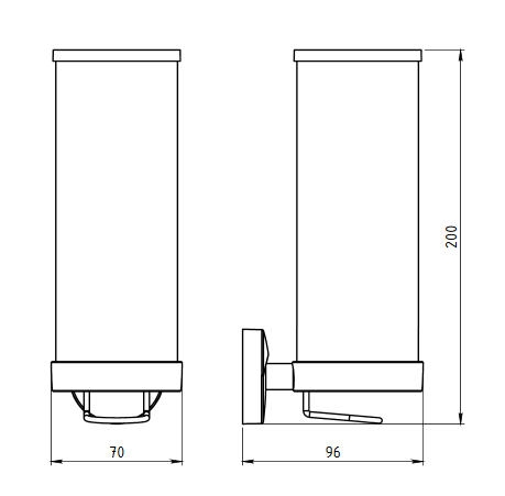 Novaservis Metalia 11 sminklemosó korong tároló üveg, króm 0172,0
