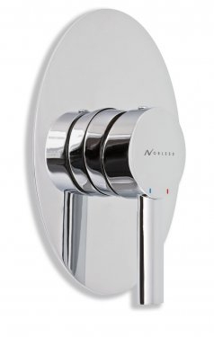 Novaservis Nobless Oval falba építhető zuhanycsaptelep, króm 32050,0