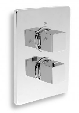 Novaservis Aquasave falba építhető termosztátos zuhanycsaptelep, króm 2850R,0
