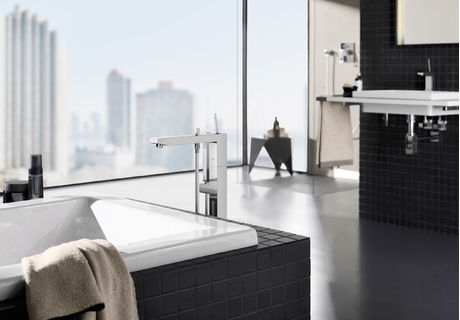Grohe Eurocube Joy álló egykaros kádtöltő csaptelep szabadonálló kádakhoz 23667 000 (23667000)