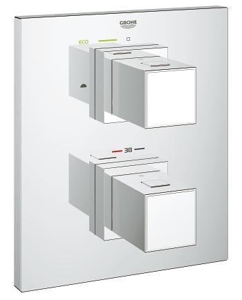 Grohe Grohtherm Cube kétirányú termosztátos falsík alatti zuhany csaptelep 19958 000 (19958000)