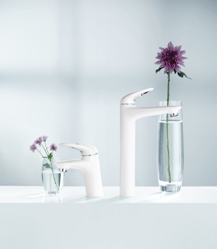 Grohe Eurostyle (2015) egykaros mosdó csaptelep leeresztővel, fehér, S méret 33558LS3