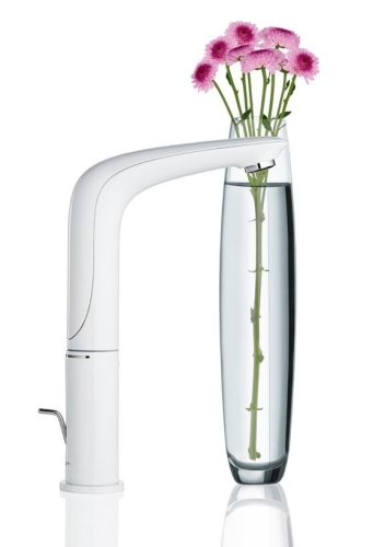 Grohe Eurostyle (2015) egykaros magasított mosdó csaptelep leeresztővel, fehér L méret 23718LS3