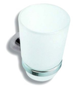 Novaservis Metalia 3 üveg fogmosópohár tartóval, szatén-króm 6306,9