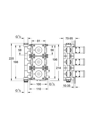 Grohe Rapido C falon belüli alaptest 35031000