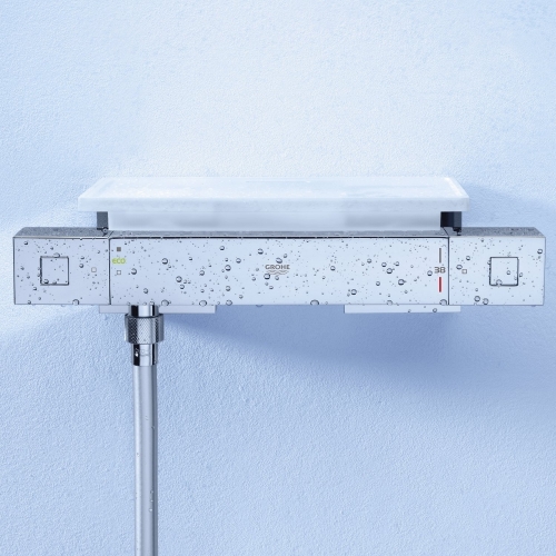 Grohe Grohtherm Cube Termosztátos zuhanycsaptelep polccal 34491 000 (34491000)